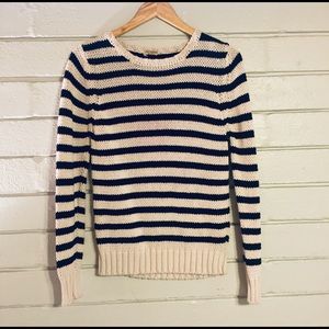 NEW SCOTLAND 100% Cotton Striped Sweater